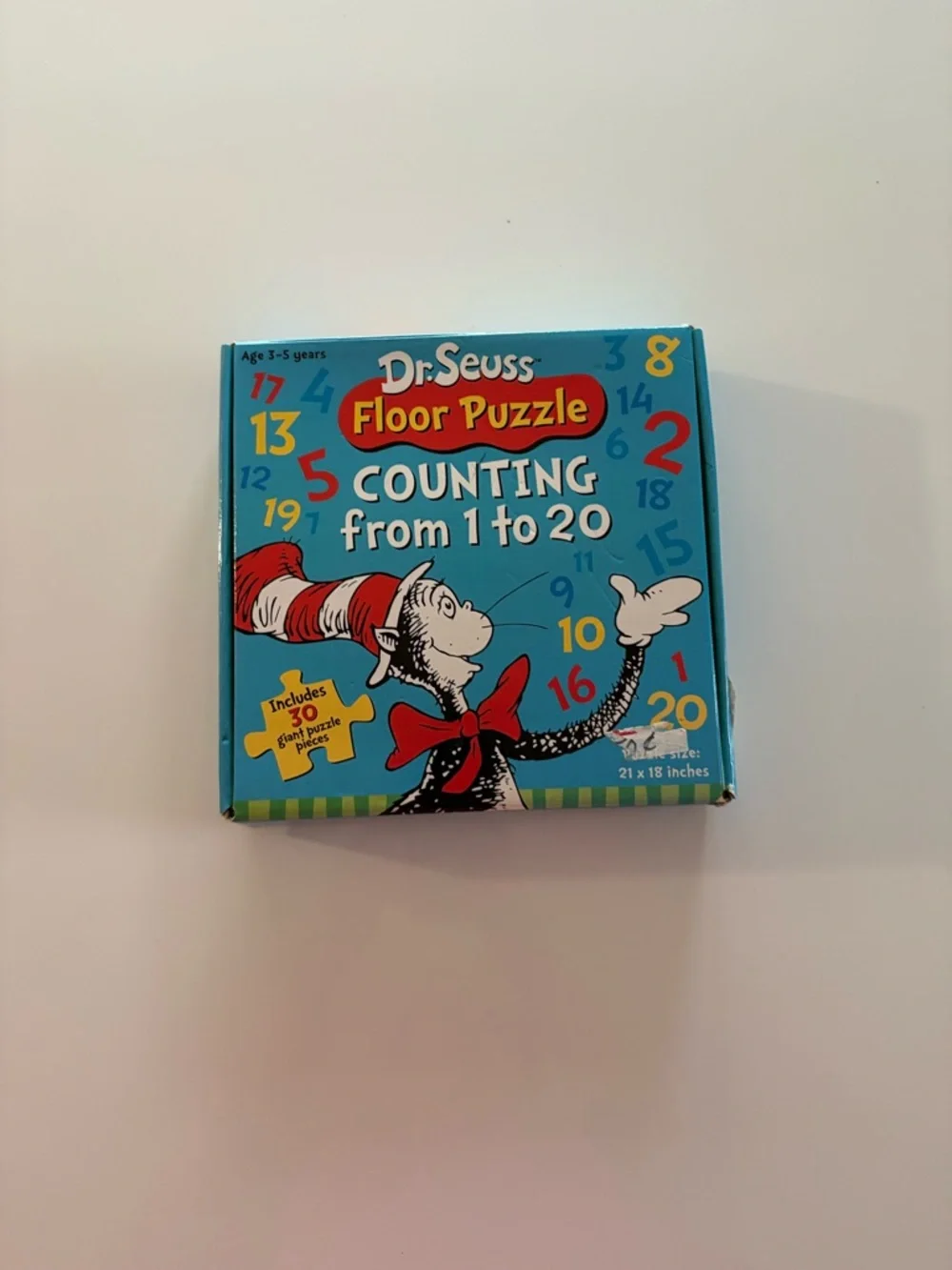 Dr. Seuss floor puzzle counting from 1 to 20